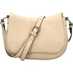 Dámská kožená crossbody kabelka béžová - Katana Korals béžová