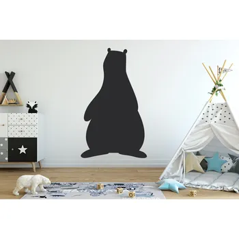 Samolepící dekorace Lepy.cz Samolepící tabule Medvěd Velikost (šířka x výška): 35x58cm, Barevná varianta: Černá