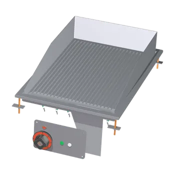 Grilovací deska 36x55 drop-in elektrická chromovaná rýhovaná 400 V | RM - FTRD-64ETS