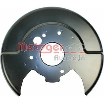 Brzdový systém Ochranný plech proti rozstřikování, brzdový kotouč METZGER 6115117