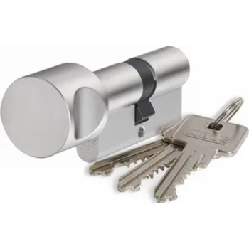 Cylindrická vložka zámku Abus KE60, 60 mm, poniklovaná