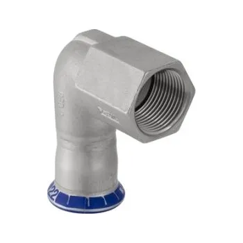 Vodovodní potrubí Geberit MAPRESS přechodové koleno 90°, DN15, s vnitřním závitem, lisovací voda, nerezová ocel