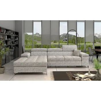 Sedací souprava Eltap Rohová sedací souprava Ricardo Materiál a barva potahu: Berlin 01 - šedá, Orientace: levá