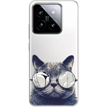 Pouzdro na mobilní telefon Odolné silikonové pouzdro iSaprio - Crazy Cat 01 - Xiaomi 14