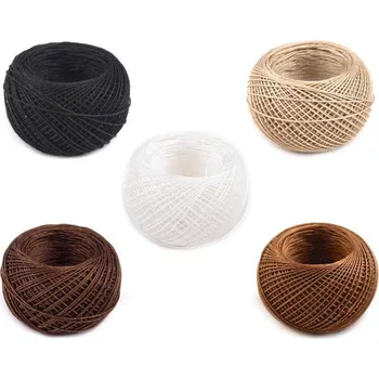 Nit Lněná nit v pouzdře ČERNÁ