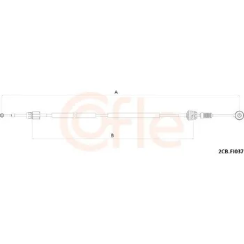 Tažné lanko, ruční převodovka COFLE 2CB.FI037