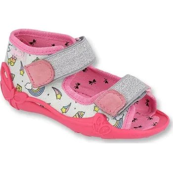Dívčí obuv Dívčí bačkůrky BEFADO PAPI 242P100 - jednorožec Velikost: 24