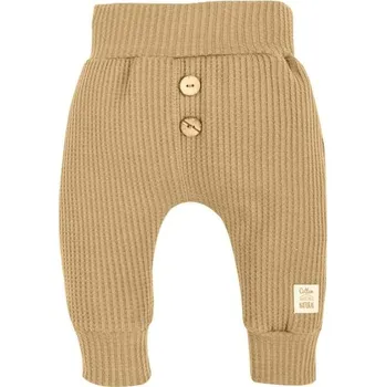 Kojenecké oblečení Makoma Waffel tepláčky CAMEL - 62