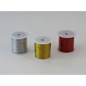 Dekorační třpytivá nit Ø 1 mm ZLATÁ