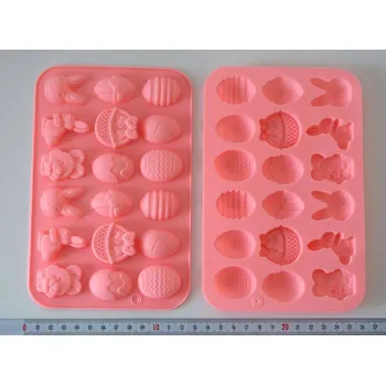 Forma na odlévání Forma pryžová - VELIKONOCE - 1 plato 18 ks