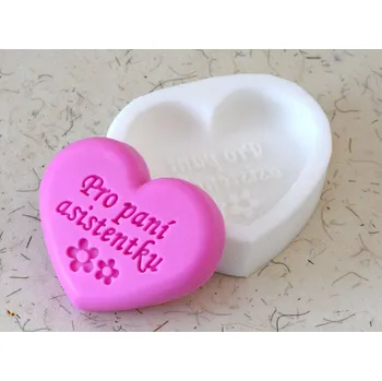 Silikonová forma - mýdlo PRO PANÍ ASISTENTKU © 80 x 68 x 15 mm