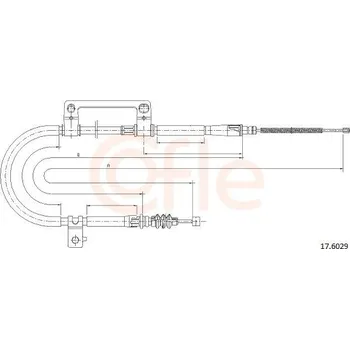 Lanko parkovací brzdy Tažné lanko, parkovací brzda COFLE 92.17.6029