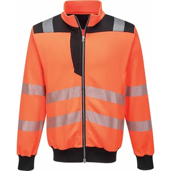 Pánská mikina PW370 PW3 Mikina Hi-Vis ORANŽOVÁ-černá - v. 4XL