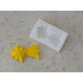 Silikonová forma - Vánoční kometa - reliéf 68 x 40 mm