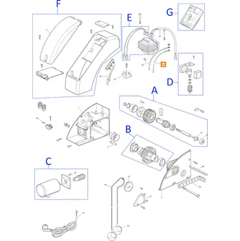 Pohon brány Nice CA1390.5320 zemnící kabel SOON2000/A