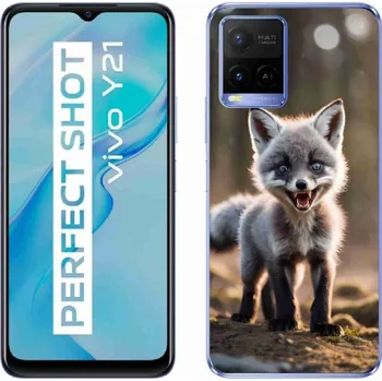 Pouzdro na mobilní telefon Gelový kryt mmCase na Vivo Y21/Y21s/Y33s - rozzuřená liška