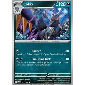 Karetní hra Pokémon PAR 122/182 Lokix - Paradox Rift Stav: Near Mint, Verze: HOLO