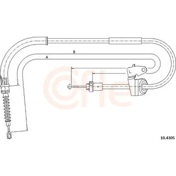Auto-moto Tažné lanko, parkovací brzda COFLE 10.4305