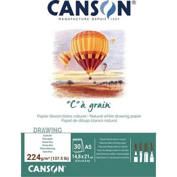 Blok CANSON "C" a grain A5, 30 listů 224g