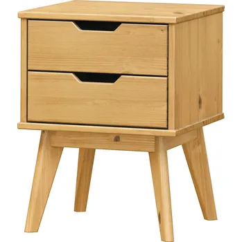 Noční stolek Noční stolek 2 zásuvky BONITO vosk