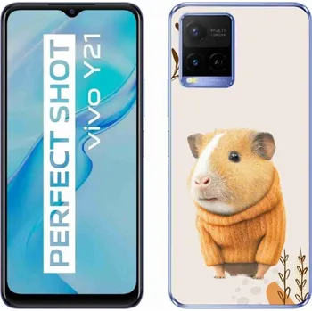 Pouzdro na mobilní telefon Gelový kryt mmCase na Vivo Y21/Y21s/Y33s - morče ve svetru