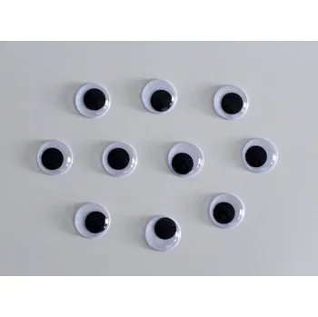 Oči černobílé prům. 20 mm - 10 ks