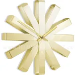 Nástěnné hodiny Umbra RIBBON 30 cm mosazné