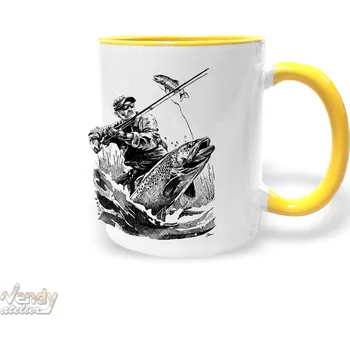 Hrnek - Rybář Barva: Žlutá