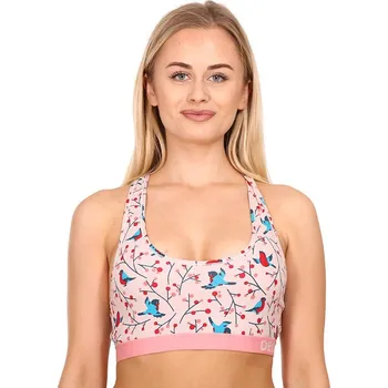 Podprsenka Veselá dámská podprsenka Dedoles Ptáčci v jeřabině (D-W-UN-B-C-C-919) XL