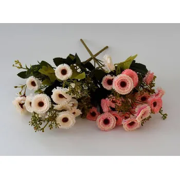 umělá květina Umělá kytice - Slaměnky RŮŽOVÉ