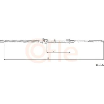 Auto-moto Tažné lanko, parkovací brzda COFLE 10.7132