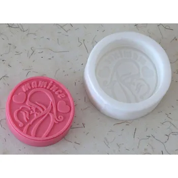 Silikonová forma - mýdlo MAMINCE 2 © prům. 65 x 20 mm