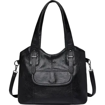 Kabelka Dámská kožená kabelka FLY FF390 Barva: Černá