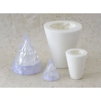 Silikonová forma - Diamantový stromeček MALÝ prům. 50 x 60 mm