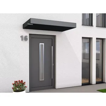 Stříška nad vchodové dveře Gutta Guttavordach BS PLUS LED strip 200 x 90 cm odtok L