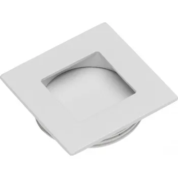 Nábytková úchytka vestavná obdélník BÍLÁ