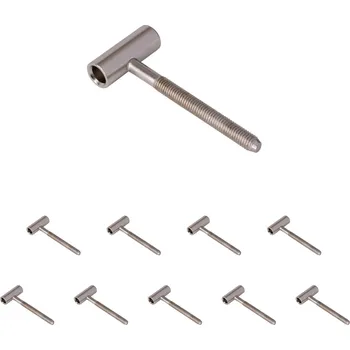 Walteco Dveřní závěs 80/10 vrchní díl M8, protipožární dveře, poniklovaný Množství: 10 ks