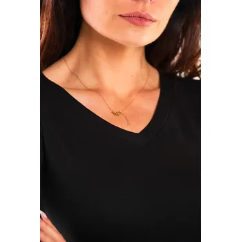 Dámská halenka Klasická bavlněná halenka s dlouhým rukávem a výstřihem M289 Barva: Černá, Velikost: S