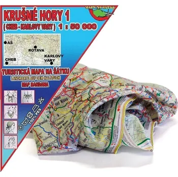 V-Smékalová Krušné hory 1 – mapa na šátku