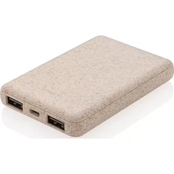 Powerbanka Kapesní powerbanka 5 000 mAh z pšeničné slámy - P322.139