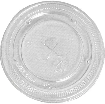 Jednorázové nádobí Víčko PET rovné s otvorem, AE 270, 440, 470, 590, transparentní, 50 ks