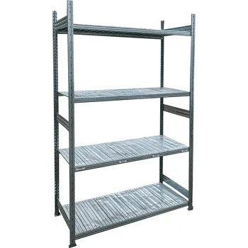 Dílenský regál Základní použitý policový regál, 2500x1800x700 mm, 4 police