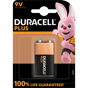 Článková baterie DURACELL Baterie ALKALINE PLUS 6LR 61 9V 3024