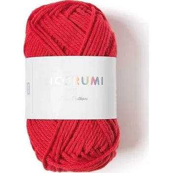 Příze Rico Design Bavlněná háčkovací příze Ricorumi dk odstín 028 červená