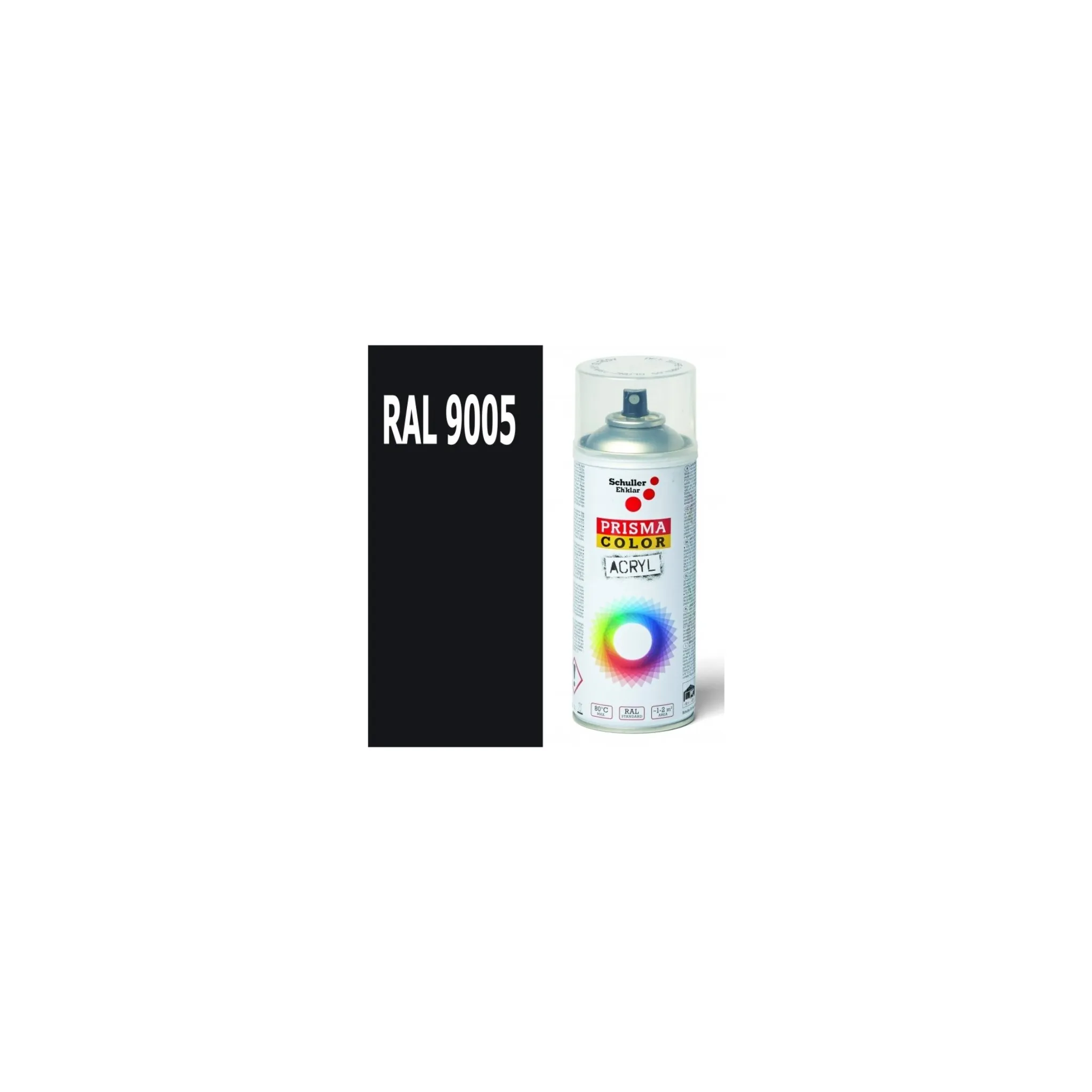 Fotografie 3 - Barva ve spreji Schuller Eh'klar Prisma Color sprej 400 ml RAL 9005 lesklý černý