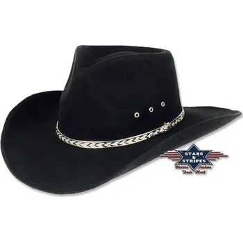 Vybavení pro jezdce Westernový klobouk Kansas Černá 52