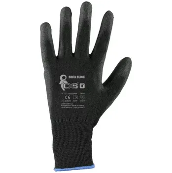 Pracovní rukavice Pracovní rukavice černé, máčené, velikost 10