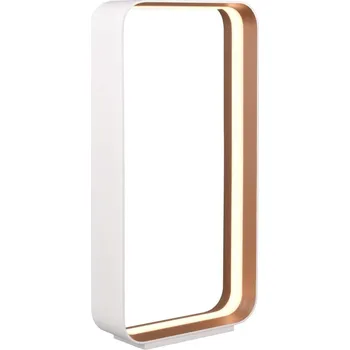 Čtecí lampička Bílá LED stolní lampa s hlasovým ovládáním/s ovládáním pomocí mobilní aplikace s kovovým stínidlem (výška 61 cm) Cizione – CINQUE ID_1615430