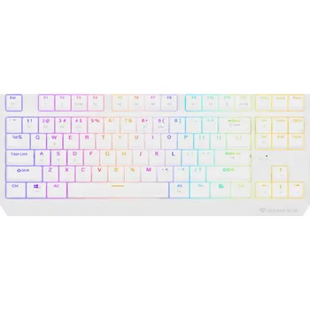 Klávesnice GENESIS herní klávesnice THOR 230/TKL/RGB/Outemu Red/Bezdrátová USB + Bluetooth/US layout/Bílá