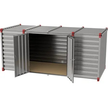 Popelnice HTI Kontejner 5 m s dvoukřídlými dveřmi v boční stěně